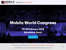 Tablet Screenshot of mobileworldcongress.com